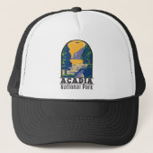 Acadia National Park Bar Harbor Ocean Path Trucker Pet (Voorkant)