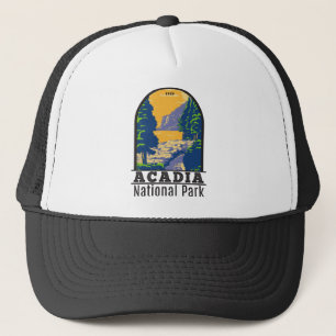 Acadia National Park Bar Harbor Ocean Path Trucker Pet