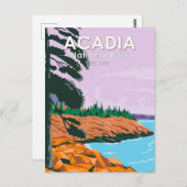 Acadia National Park Bar Harbour  Briefkaart (Voorkant / Achterkant)