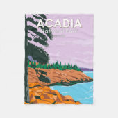 Acadia National Park Bar Harbour  Fleece Deken (Voorkant)