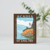 Acadia National Park Bar Harbour Lighthouse  Briefkaart (Staand voorkant)
