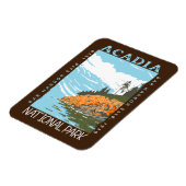 Acadia National Park Bar Harbour Lighthouse  Magneet (Linkerzijde)