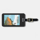 Acadia National Park Bar Harbour Lighthouse Maine Bagagelabel (Voorkant horizontaal)