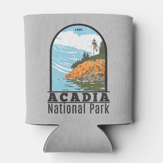 Acadia National Park Bar Harbour Lighthouse Maine Blikjeskoeler (Achterkant)