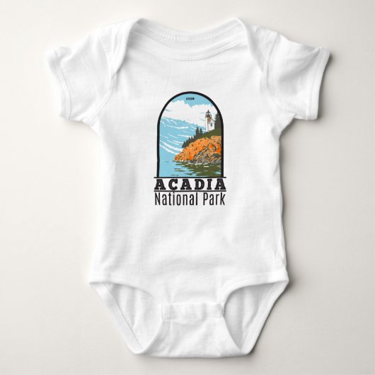 Acadia National Park Bar Harbour Lighthouse Maine Romper (Voorkant)