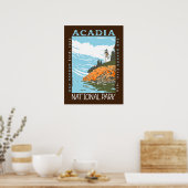 Acadia National Park Bar Harbour Lighthouse Poster (Keuken)