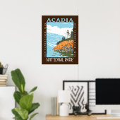 Acadia National Park Bar Harbour Lighthouse Poster (Thuiskantoor)
