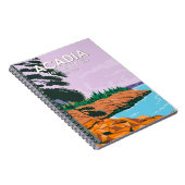 Acadia National Park Bar Harbour  Notitieboek (Rechterzijde)