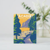 Acadia National Park Bar Harbour Ocean Path Maine Briefkaart (Staand voorkant)