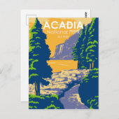 Acadia National Park Bar Harbour Ocean Path Maine Briefkaart (Voorkant / Achterkant)
