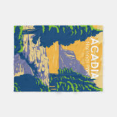 Acadia National Park Bar Harbour Ocean Path Maine Fleece Deken (Voorkant (Horizontaal))
