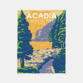 Acadia National Park Bar Harbour Ocean Path Maine Fleece Deken (Voorkant)