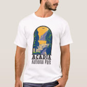 Acadia National Park Bar Harbour Ocean Path Maine T-shirt (Voorkant)
