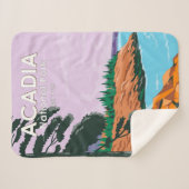 Acadia National Park Bar Harbour  Sherpa Deken (Voorkant (horizontaal))