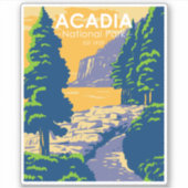 Acadia National Park Bar Harbour Sticker (Voorkant)