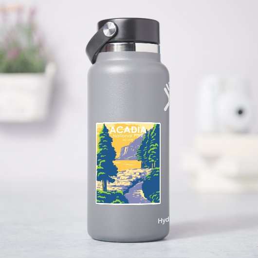 Acadia National Park Bar Harbour Sticker (HydroFlask)