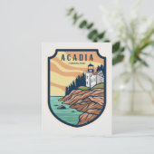 Acadia National Park Bar Harbour vuurtoren Briefkaart (Staand voorkant)