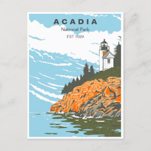  Acadia National Park Bar Harbour vuurtoren Briefkaart