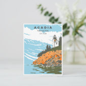 Acadia National Park Bar Harbour vuurtoren Briefkaart (Staand voorkant)