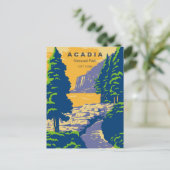 Acadia National Park Bar Harbour vuurtoren Briefkaart (Staand voorkant)