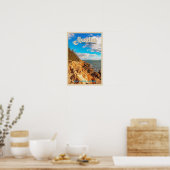 Acadia National Park Bar Harbour Waterverf Poster (Keuken)
