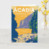 Acadia National Park Bar Kaart (Gele Bloem)