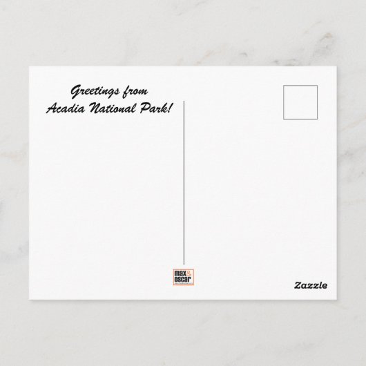 Acadia National Park Briefkaart (Achterkant)