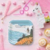 Acadia National Park Bruiloft Retro Papieren Bordje (Feest)