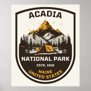 Acadia National Park Buiten en Natuur Poster
