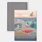 Acadia National Park, Cadillac bergmagneet Magneet (Voorkant / Achterkant)