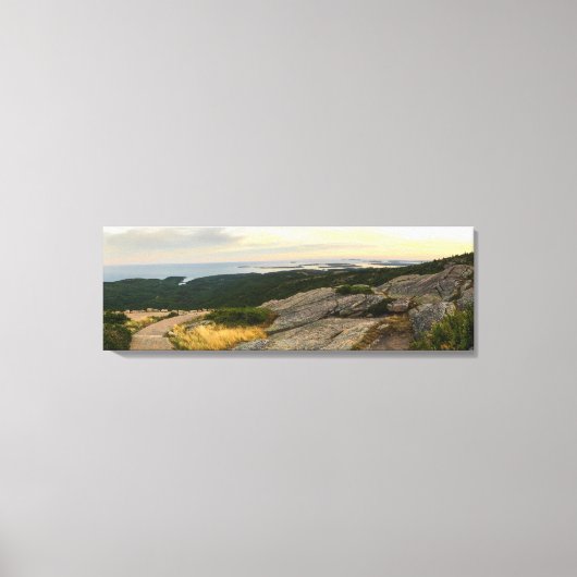 Acadia National Park - Cadillac Mountain Sunset Canvas Afdruk (Voorkant)