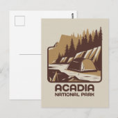 Acadia National Park Camping Avontuur Briefkaart (Voorkant / Achterkant)