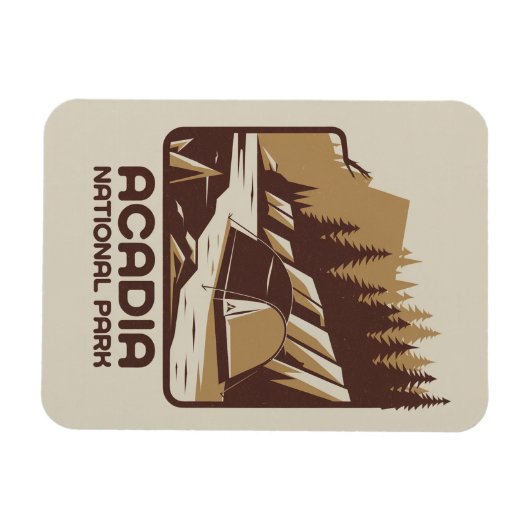 Acadia National Park Camping Avontuur Magneet (Horizontaal)