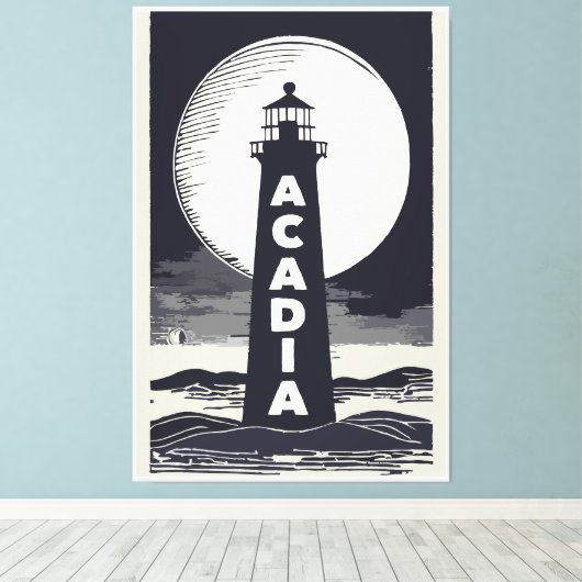 Acadia National Park Canvas Afdruk (Insitu (Houten vloer))