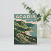 Acadia National Park Coastline Feestdagenkaart (Staand voorkant)