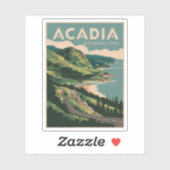 Acadia National Park Coastline Sticker (Vel)