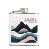 Acadia National Park Gekleurde heuvels Heupfles (Voorkant)