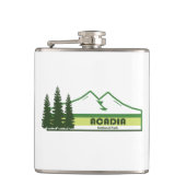 Acadia National Park Green Stripes Heupfles (Voorkant)