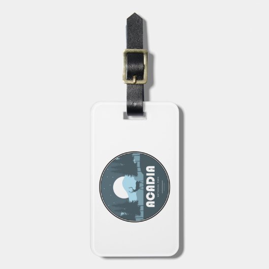 Acadia National Park Herten Bagagelabel (Voorkant verticaal)