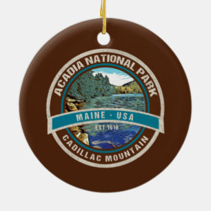ACADIA NATIONAL PARK HOLIDAY CHRISTMAS ORNAMENT