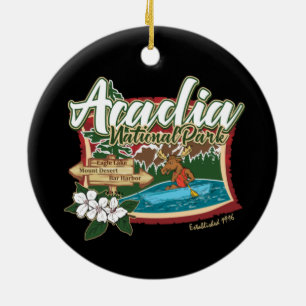 ACADIA NATIONAL PARK HOLIDAY ORNAMENT