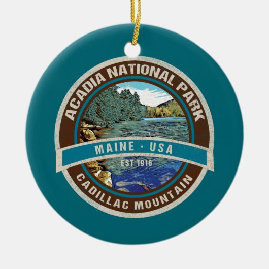 ACADIA NATIONAL PARK HOLIDAY ORNAMENT (Voorkant)