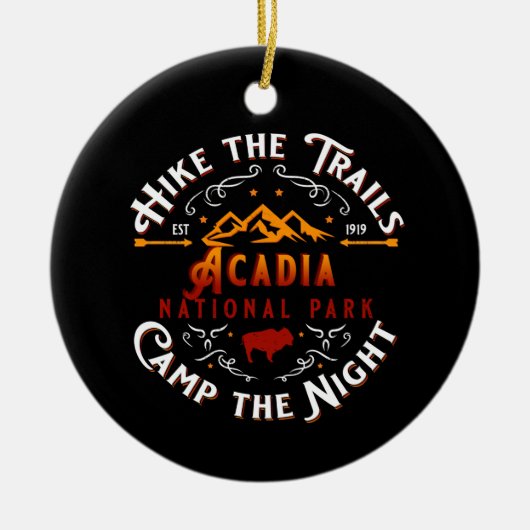 ACADIA NATIONAL PARK HOLIDAY ORNAMENT (Voorkant)