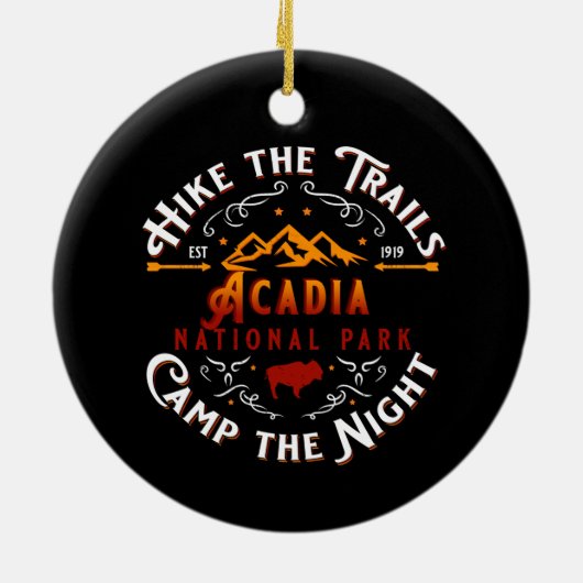 ACADIA NATIONAL PARK HOLIDAY ORNAMENT (Achterkant)