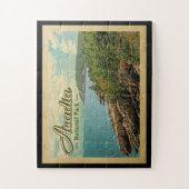 Acadia National Park Jigzaag Puzzle Vintage Travel Legpuzzel (Verticaal)