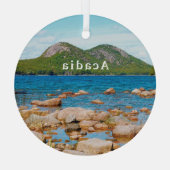 Acadia National Park Jordan Pond Glas Ornament (Achterkant)
