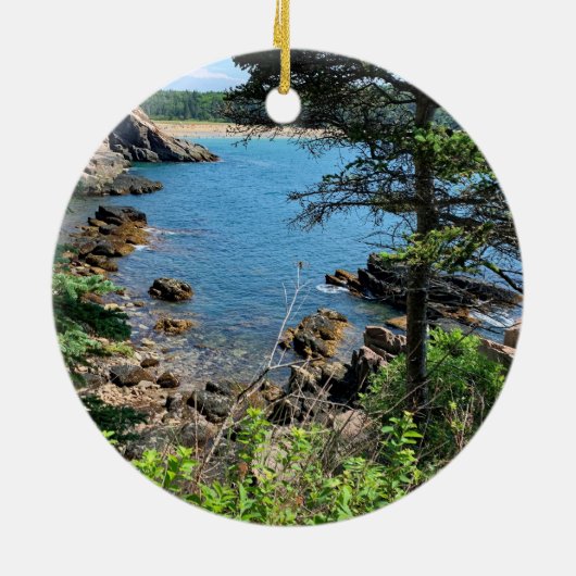 Acadia National Park Keramisch Ornament (Achterkant)