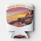 Acadia National Park kust en vuurtoren Mount Blikjeskoeler (Achterkant)