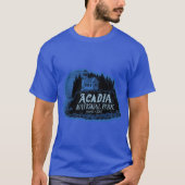Acadia National Park Label te groot T-shirt (Voorkant)