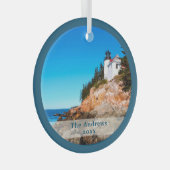 Acadia National Park Lighthouse Glas Ornament (Voorkant Rechts)